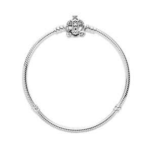 Bracelete Pandora Moments Disney Com Fecho Carruagem Cinderela