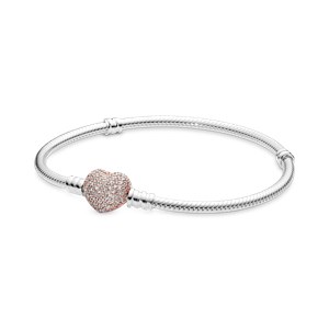 Bracelete Crie & Combine - Fecho Rosetm sempre Em Meu Coração