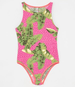 BODY ESTAMPADO COM FOLHAGENS