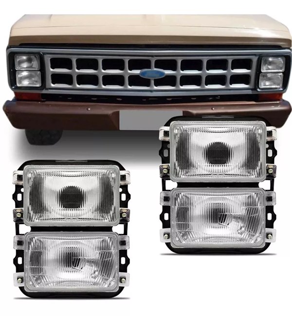 Farol Ford F1000 1984 1985 1986 1987 1988 1989 1990 1991 1992 Duplo Lado Direito
