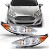 Farol New Fiesta Mexicano 2013 2014 2015 Cromado Âmbar Lado Esquerdo