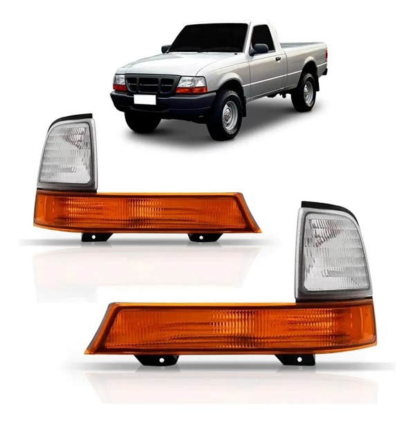 Pisca Ford Ranger 1998 1999 2000 2001 2002 2003 2004 Cristal Ambar Lado Esquerdo